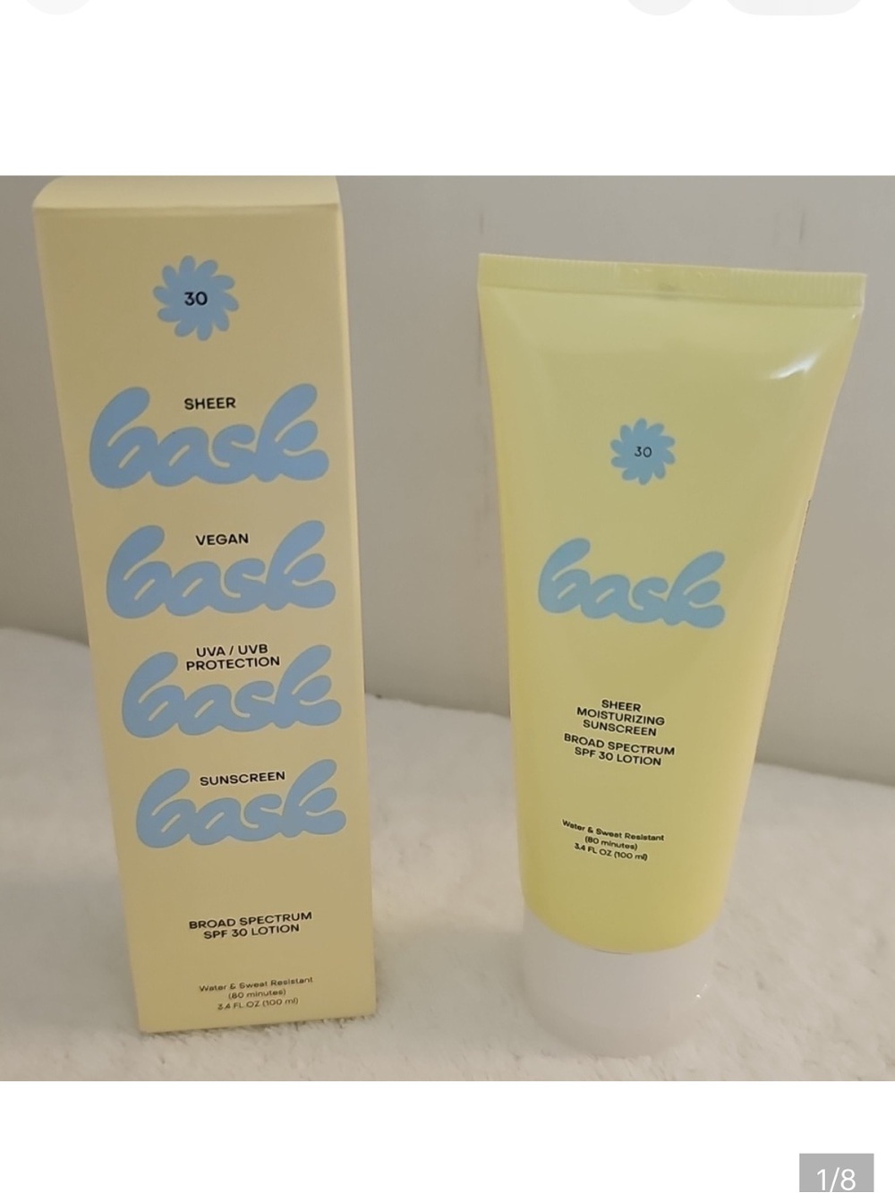 Bask Vegan Sunscreen 30 SPF 3.4 fl oz